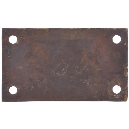 417 - A boiler plate, ORENSTEIN & KOPPEL, 10867, 1924, from a 70cm gauge 0-4-4-0T which latterly ran at Ba... 