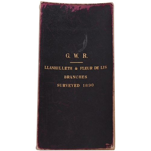 427 - A set of GWR route plans, LLANHILLETH and FLEUR-DE-LIS BRANCHES, from Llanhilleth Colliery and Junct... 