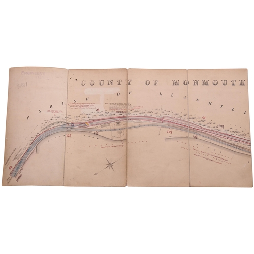 427 - A set of GWR route plans, LLANHILLETH and FLEUR-DE-LIS BRANCHES, from Llanhilleth Colliery and Junct... 