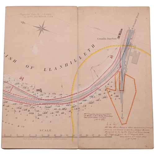 427 - A set of GWR route plans, LLANHILLETH and FLEUR-DE-LIS BRANCHES, from Llanhilleth Colliery and Junct... 