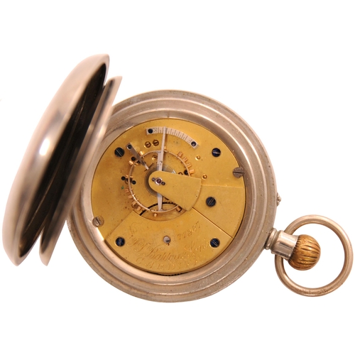 433 - A GWR pre-grouping pocket watch, the back of the case engraved GWR 1413 in hatched lettering, the mo... 