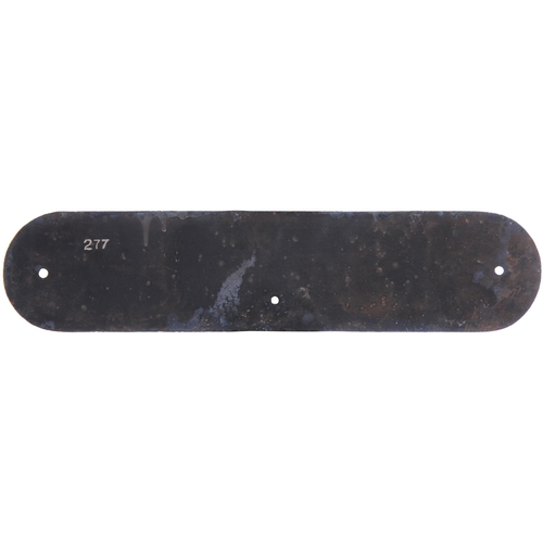 87 - An LNER doorplate, LOCK UP, cast iron, length 16