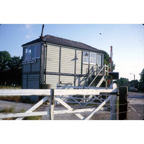 155 - A Great Eastern Railway signal box nameboard, SIX MILE BOTTOM, from the Cambridge to Newmarket route... 