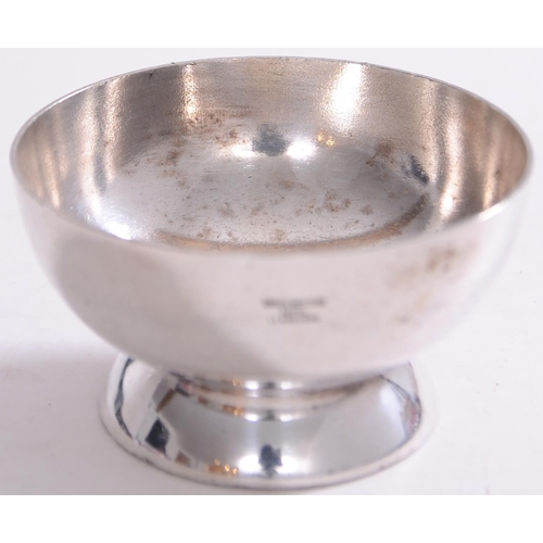 1015 - Nibbles bowl, North Western Hotel, LLandudno, silver plate, 3½