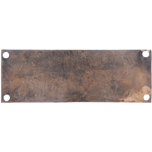 1018 - Boiler plate, AVELING & PORTER, 6506, 1908, cast brass, 9¼