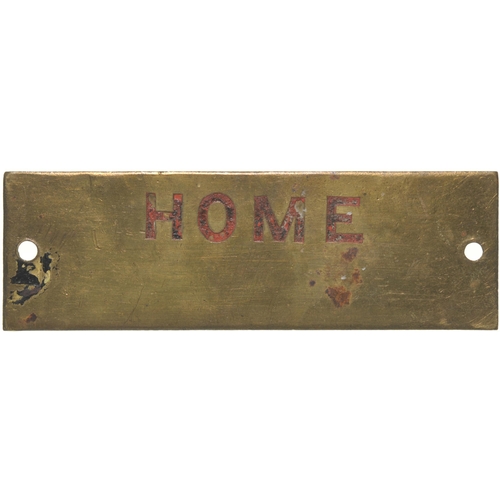 1021 - GWR shelf plate, CEFN, engraved brass, length 4¾