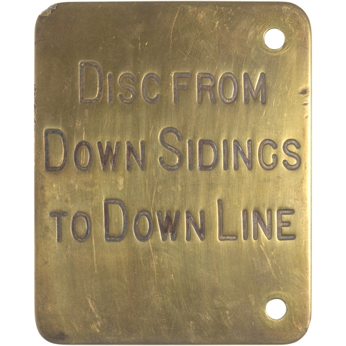 1026 - Midland Railway backplates, UP INNER HOME TO NOTTINGHAM, DISC FROM DOWN SIDINGS TO DOWN LINE, POINTS... 