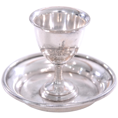 1083 - GER D.C. egg cup, silver plate, 4