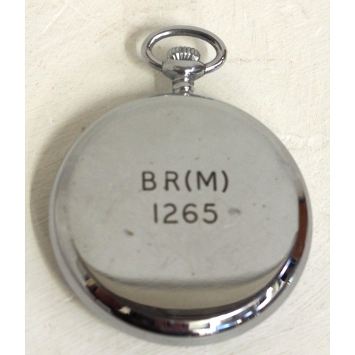 110 - British Railways (Midland) pocket watch by Montine (Switzerland), rear of case engraved BR(M) 1265, ... 