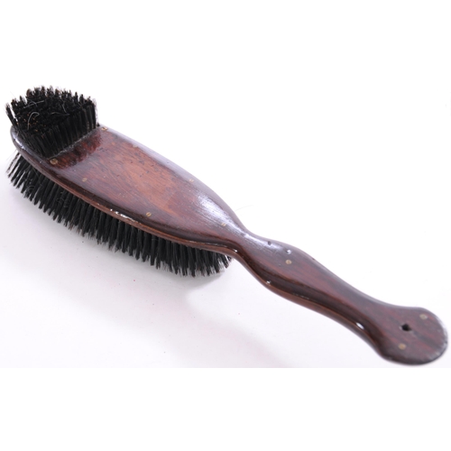 1109 - GER clothes brush, initials in white bristles, length 14