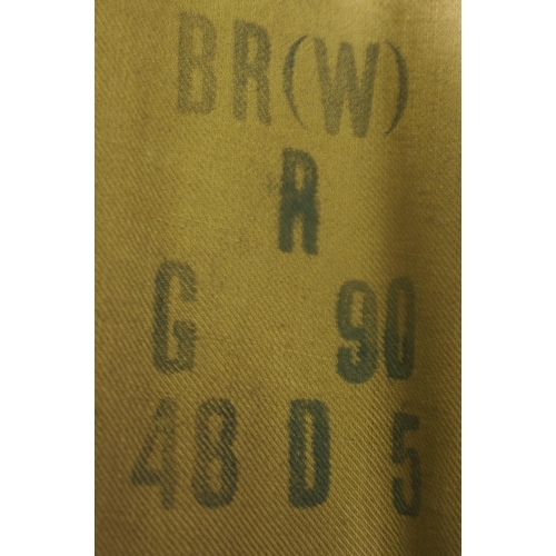 112 - British Railways (Western) long brown lined Mackintosh's, one slightly stained, one matching gaiter.... 