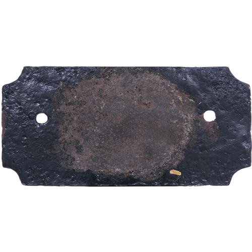 1122 - Wagonplate, FOR REPAIRS ADVISE THE ROLLING STOCK CO LD, DARLINGTON, cast iron, 8