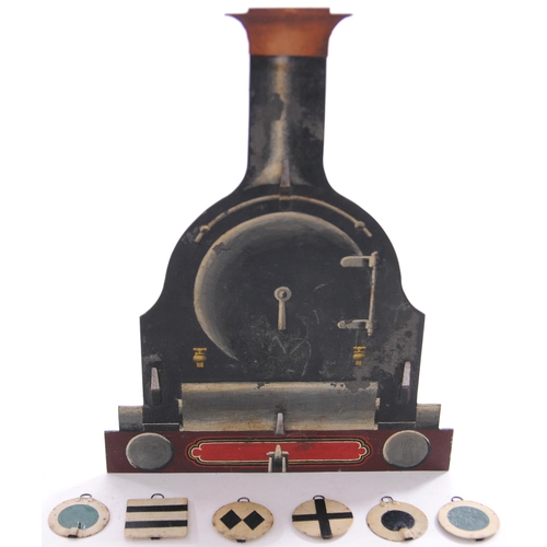 1146 - Paperweight in the shape of an LBSCR loco smokebox, chimney and buffer beam, hand-painted in great d... 