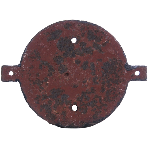 1154 - Wagon registration plate, TVR Co 10 TONS, 13934, 1908, cast iron, 8¼