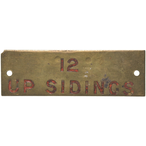 1157 - GWR shelf plate, PLASMADOC MACHINE HOUSE (Wrexham area), engraved brass, length 4¾