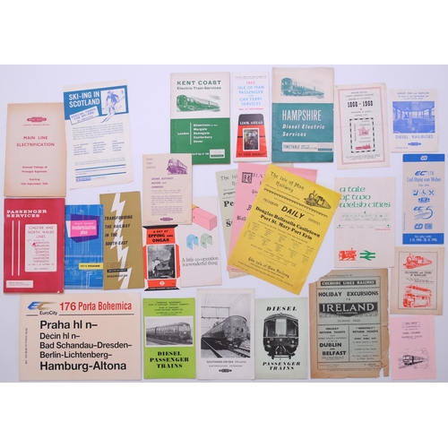 1191 - Handbills, brochures, a good variety including some early diesel brochures, a good quantity, as show... 