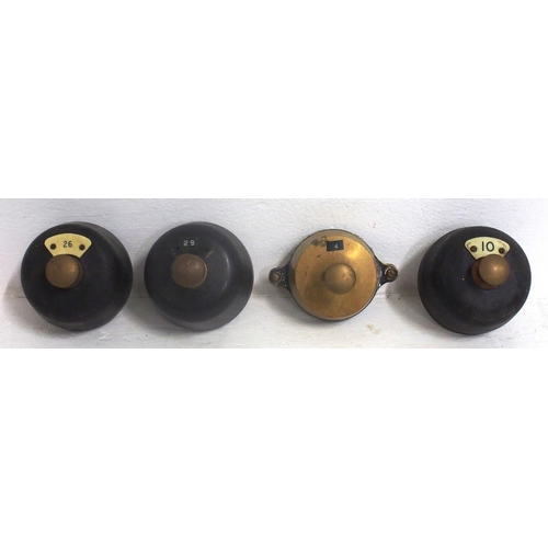 227 - BR(W) bakelite signal box plungers & one brass example. (4) (B2) (Dispatch by Mailboxes/Collect from... 