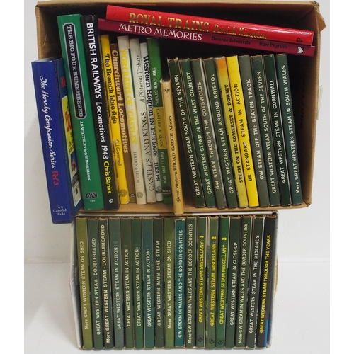 235 - Two boxes of hardback books, good selection of the Bradford Barton series etc. (C4) (Dispatch by Mai... 