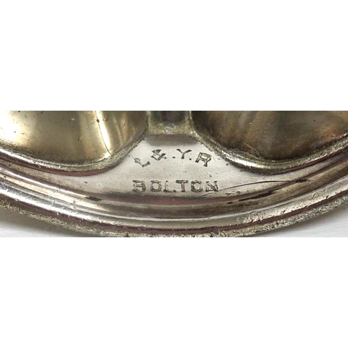 240 - Lancashire & Yorkshire Railway Bolton plated serving dish (Elkington) 7