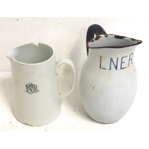 320 - London North Eastern Railway china milk jug (Mintons) 5½