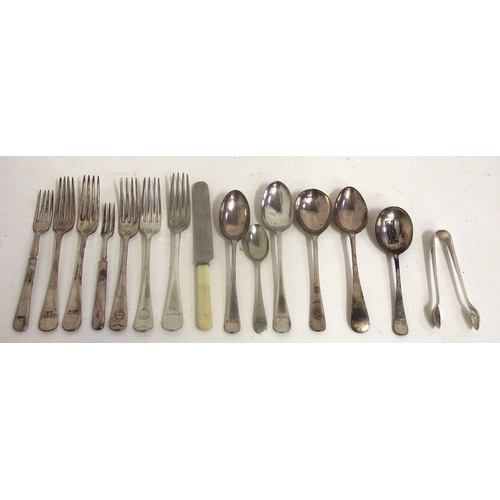 335 - Selection of cutlery, mainly LNER plus Great Central, GN&GE Joint & LNER sugar tongs by Walker & Hal... 