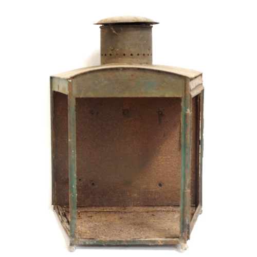 339 - Great Eastern Rly wall mounted station lamp case, case only in restorable condition, 16