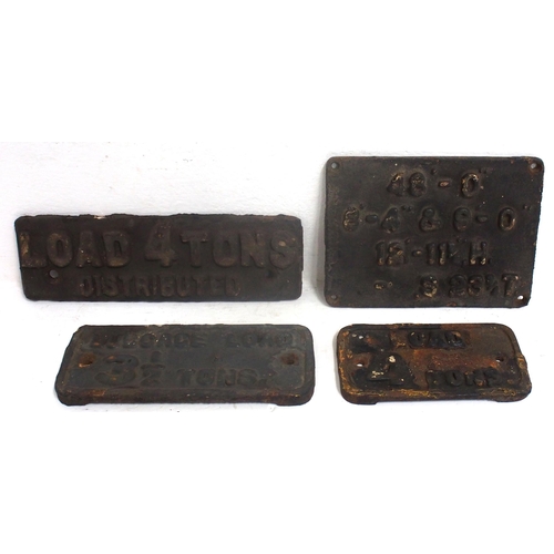 350 - Cast Iron wagonplates - 