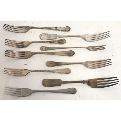 361 - Selection of cutlery including Liverpool & North Wales Steam Ship Co, nice set of Midland Hotel Buxt... 