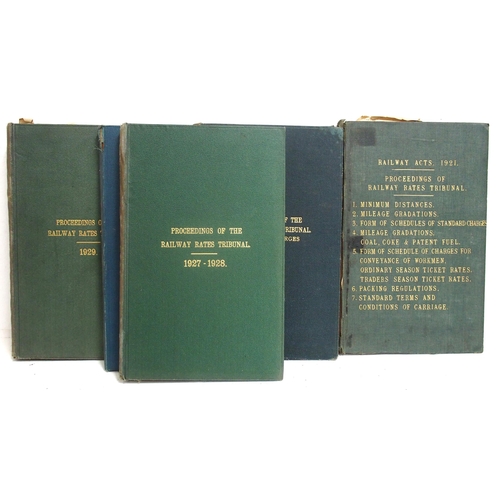 382 - Railway Rates Tribunal hard back & bound ledgers/minutes February 1923 to July 1939. (22) (B4) (Disp... 