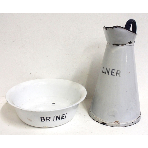 391 - LNER enamel water pitcher 17