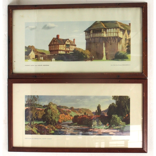 403 - British Railways framed & glazed carriage prints - 