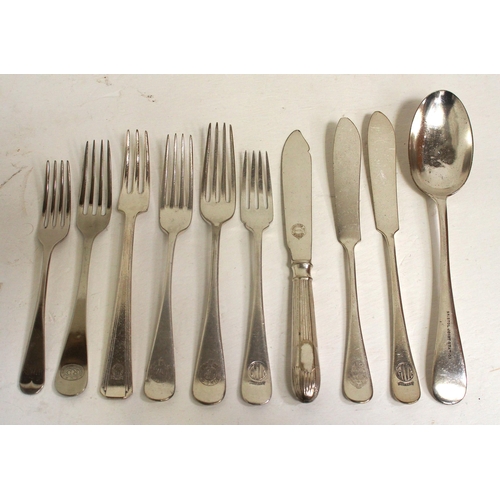 A fine selection of GWR area cutlery including Birmingham Restaurant, Fishguard Bay Hotel, Bristol Joint Station, GWR Dining Car, GWR Luncheon Basket. (10) (D2) (Dispatch by Mailboxes/Collect from Banbury Depot)