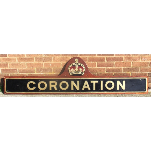 428 - Reproduction full sized cast brass nameplate 