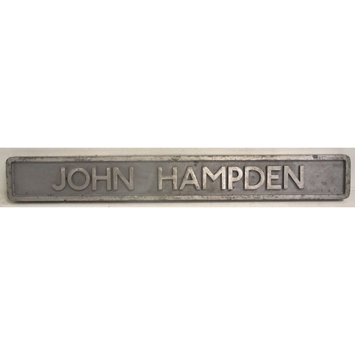 430 - Uncarried nameplate, JOHN HAMPDEN, 45½