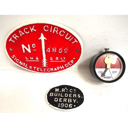 461 - LMS Track Circuit plate etc