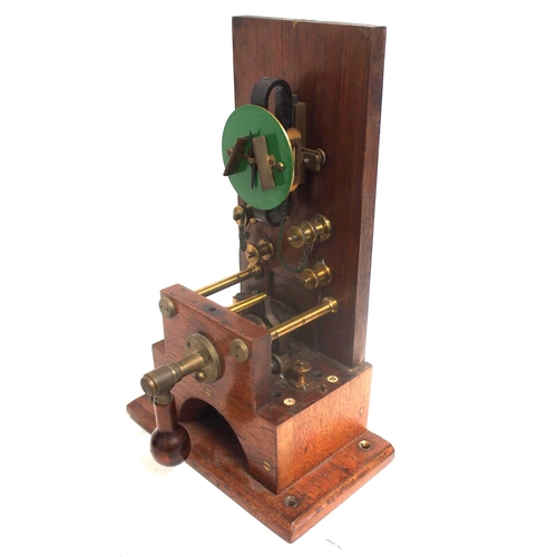 491 - Speaking telegraph instrument with writing slope (detached) brass plated 