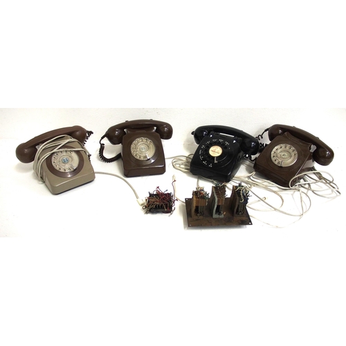 554 - Four GPO telephones - all appear complete & dials rotate. (4) (B3) (Dispatch by Mailboxes/Collect fr... 