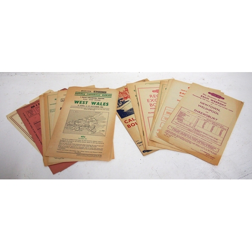 560 - British Railways handbills - approx. 50. (D2) (Dispatch by Mailboxes/Collect from Banbury Depot)