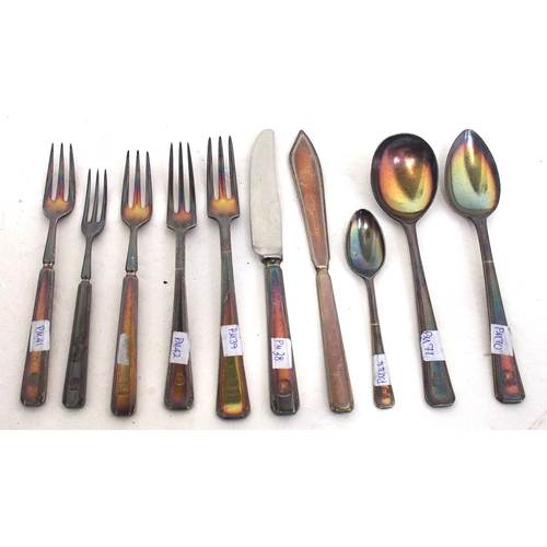 562 - Selection of GWR Hotels cutlery including a very fine pickle fork , (10) (D2) (Dispatch by Mailboxes... 