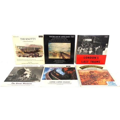 591 - Large quantity of audio records (LPs) of steam trains including Argo, BBC, including London's last t... 