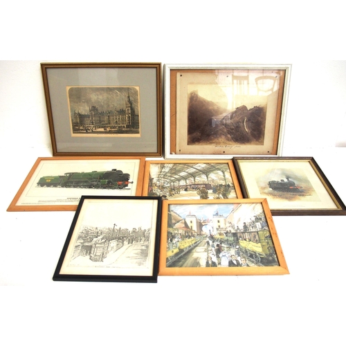 594 - Quantity of small framed & glazed subjects as per images. (B4) (Dispatch by Mailboxes/Collect from B... 