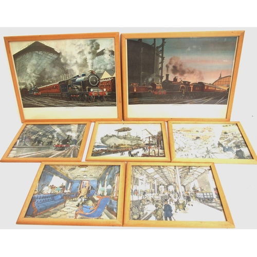 594 - Quantity of small framed & glazed subjects as per images. (B4) (Dispatch by Mailboxes/Collect from B... 