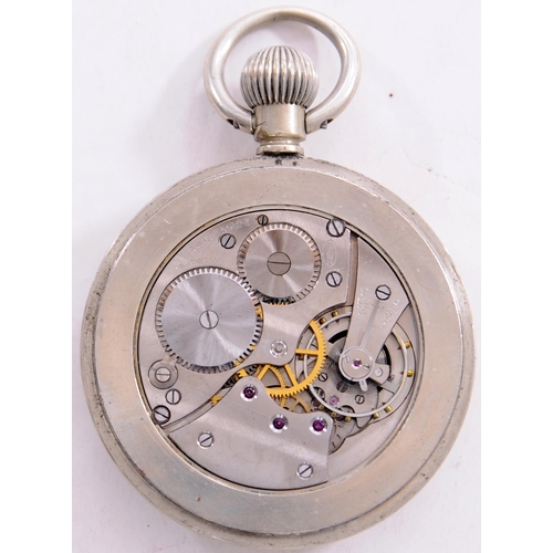 614 - LNER pocket watch by Selex, LNER 5073 RELIEF on the back of the case, runs when wound.