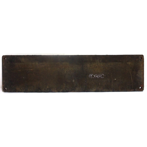 62 - Cast Iron Crane plate 