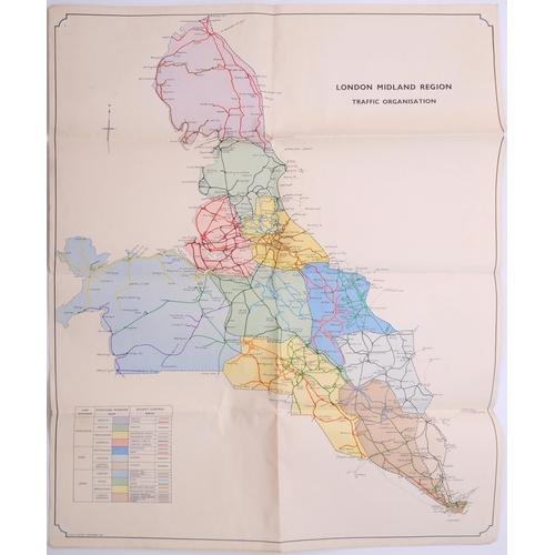 641 - Maps/plans, Rugby-Aylesbury OS, shows route and land for disposal, Buxton, LMR Traffic Organisation ... 