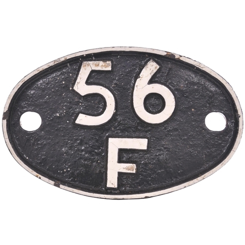 678 - Shedplate, 56F, Low Moor (1956-1967), the front repainted.