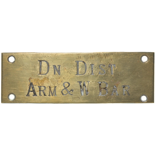 709 - GWR instrument plate, MORETON SIDINGS GOODS LINE, (near Didcot), 4¾