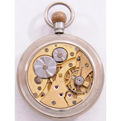 720 - LMS pocket watch, the back marked LMS 14626, non-running.