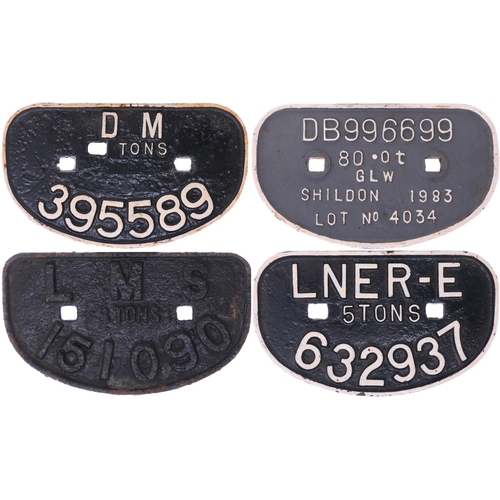 745 - D wagon plates , as shown. (4)