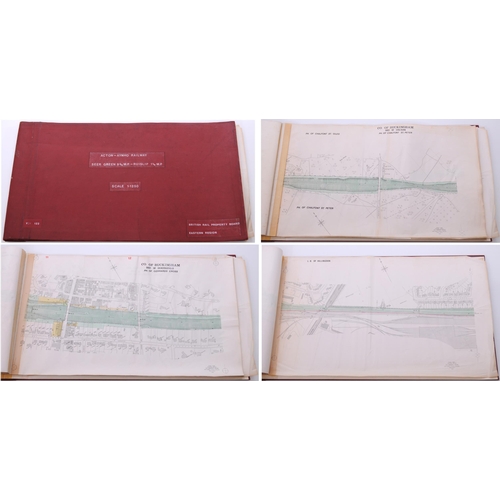 750 - Plans, BR PROPERTY BOARD, ACTON-AYNHO, SEER GREEN - RUISLIP section, 1976, coloured route plans, 31